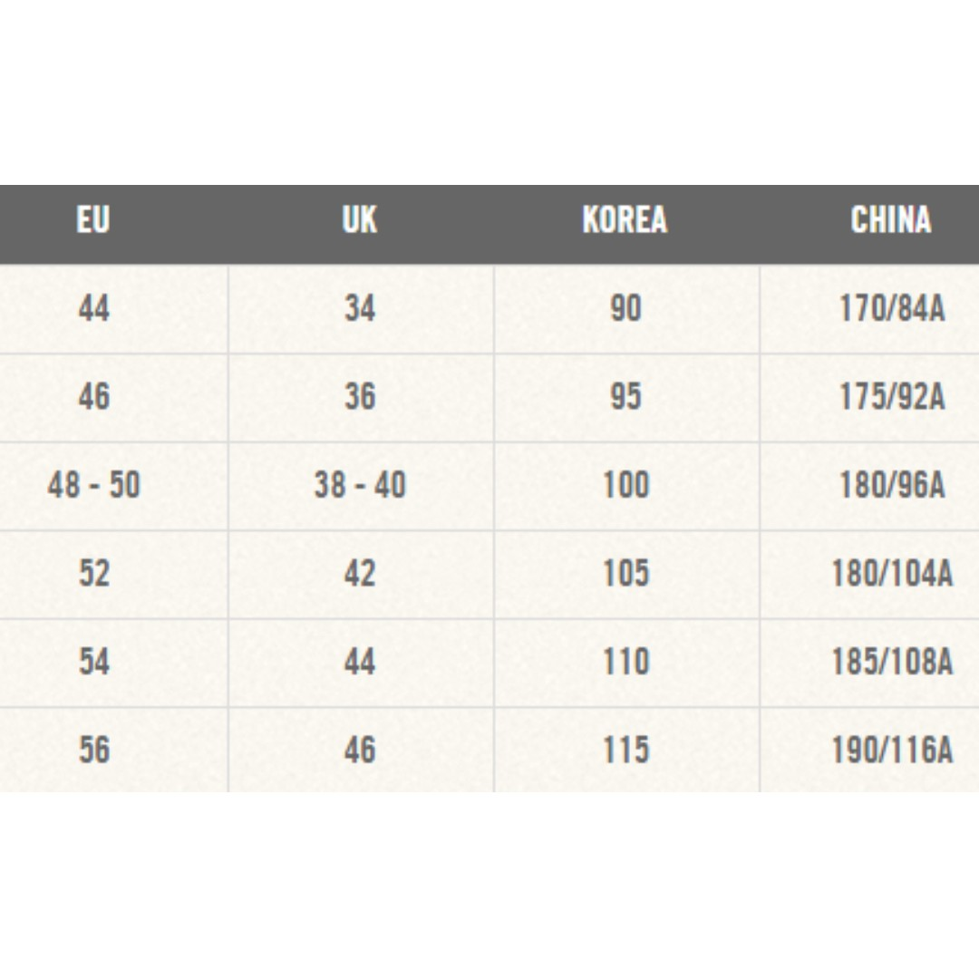 Hollister Size Chart For Jeans A Visual Reference Of Charts Chart Master