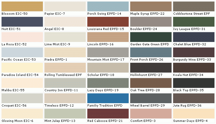 home depot color chart home depot color chart