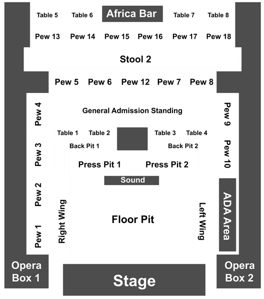 House Of Blues Myrtle Beach Seating Chart House Of Blues Myrtle Beach