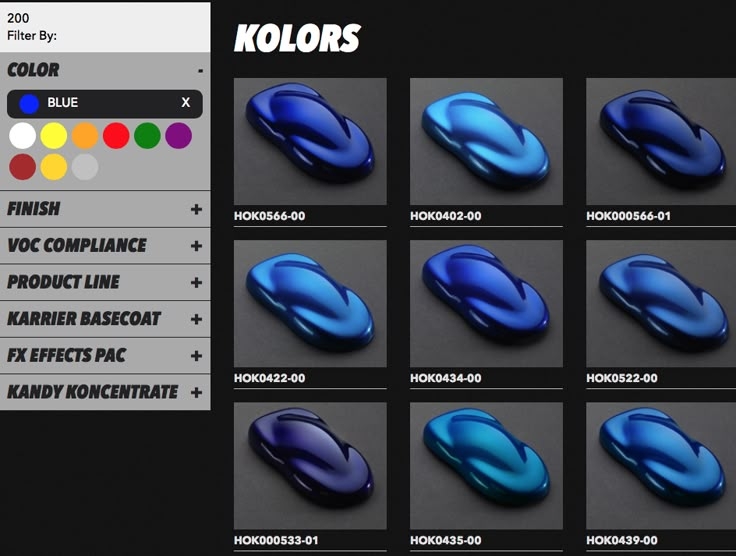 House Of Kolor Color Chart Educational Chart Resources