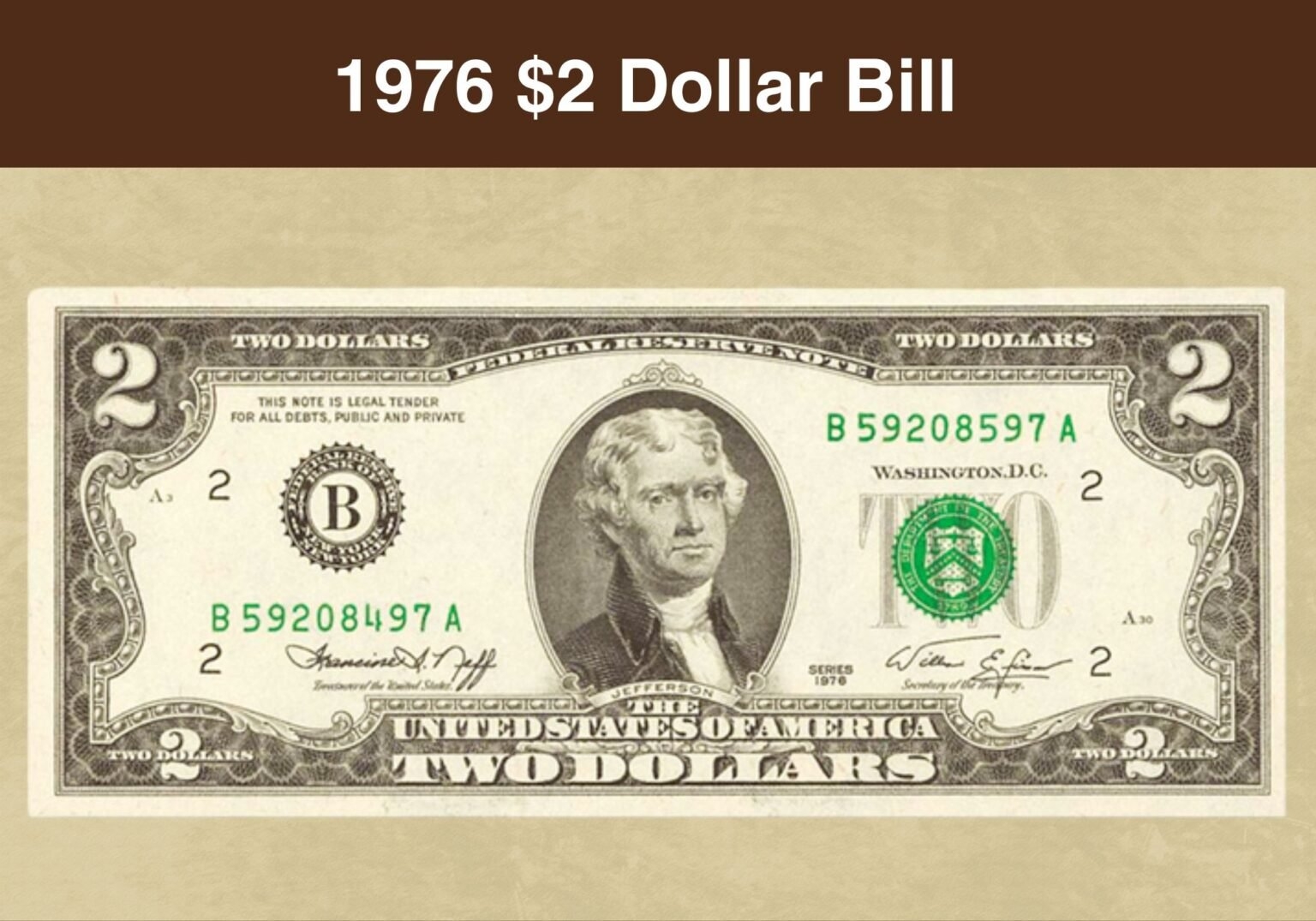 How Much Is 1976 2 Dollar Bill Value Rare US BankNotes