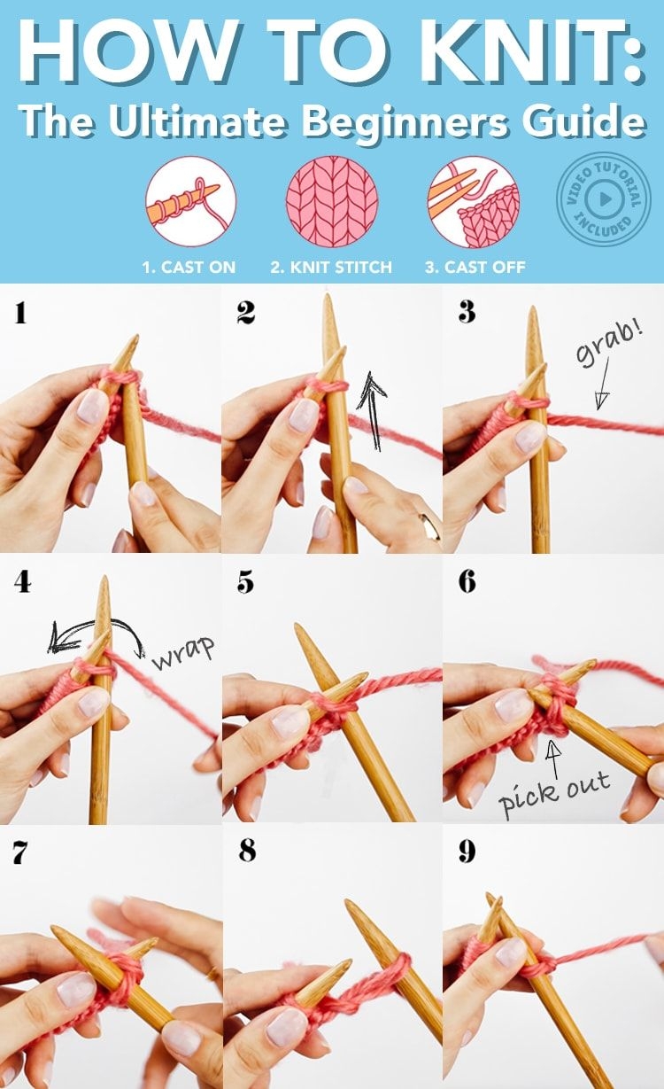 How To Knit For Beginners Sheep And Stitch Beginner Knitting 