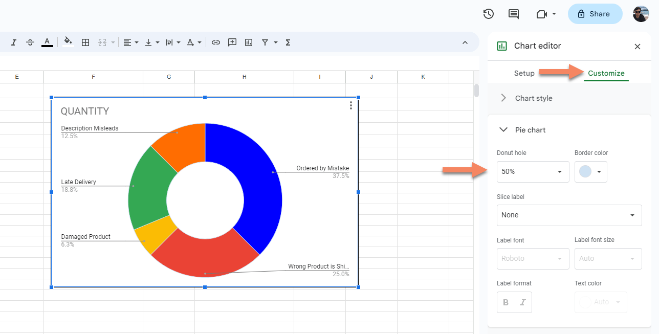 How To Make A Pie Chart In Google Sheets Google Sheet Tips