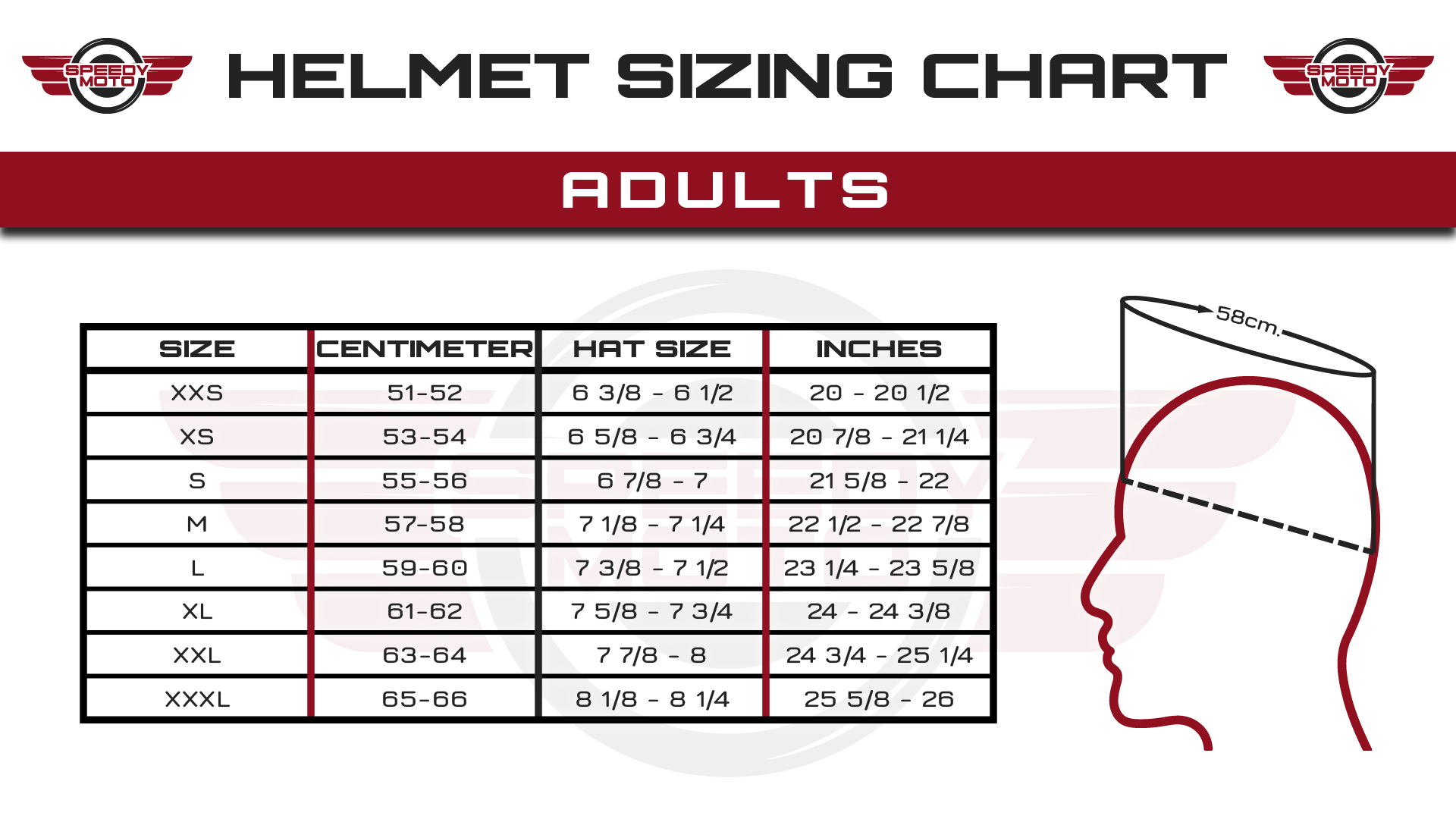 How To Measure For A Motorcycle Helmet 2021 Guide With Charts And 