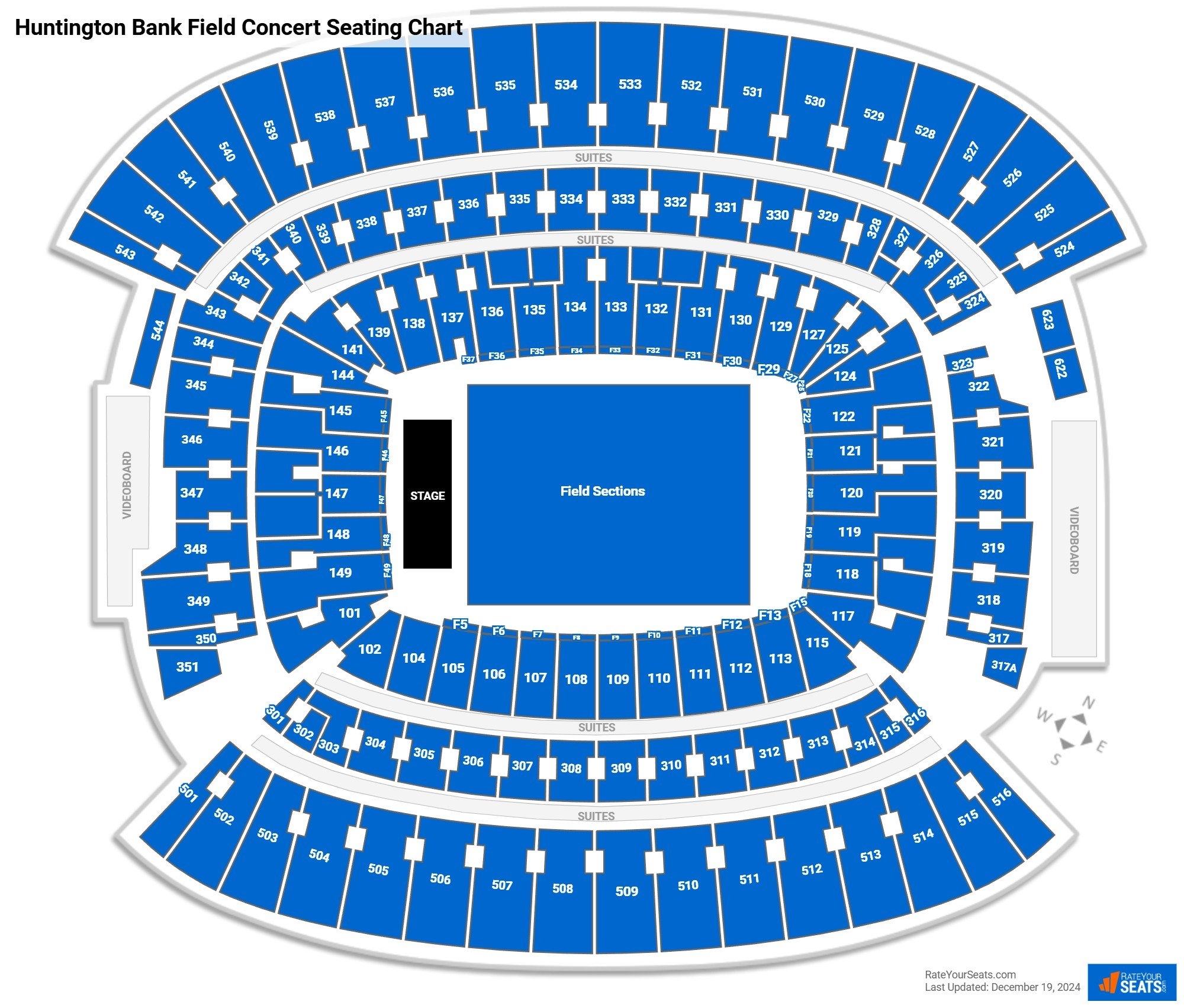 Huntington Bank Field Concert Seating Chart RateYourSeats