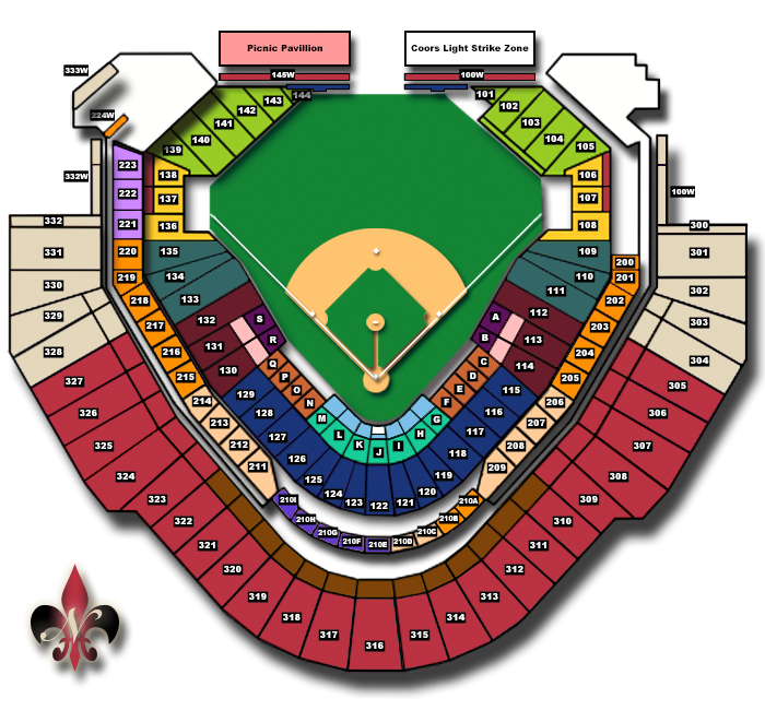 Interactive Chase Field Seating Chart Portal posgradount edu pe
