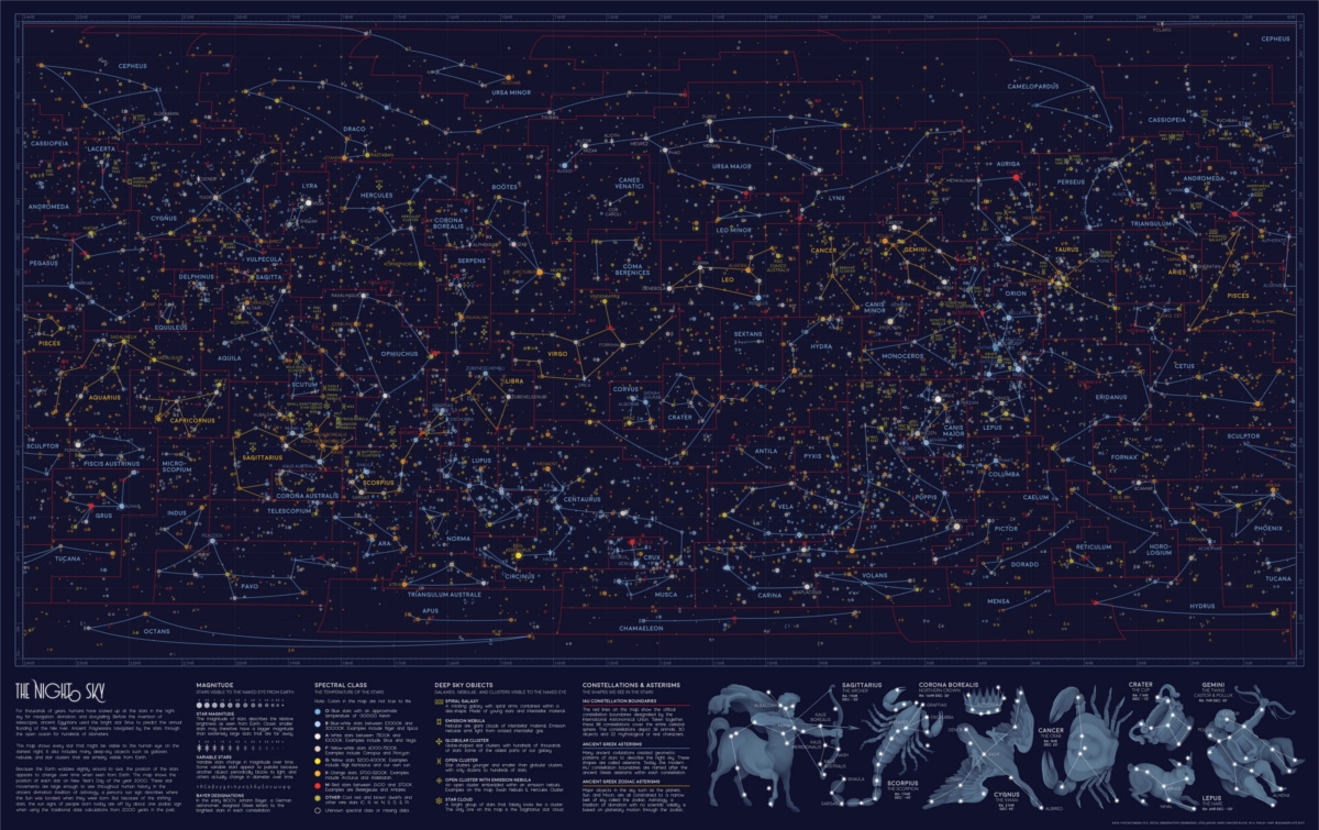 Interactive Star Map Northern Hemisphere Oconto County Plat Map