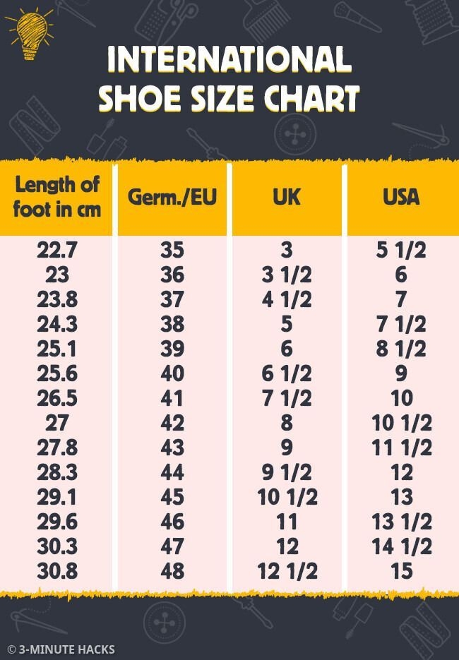International Shoe Size Chart