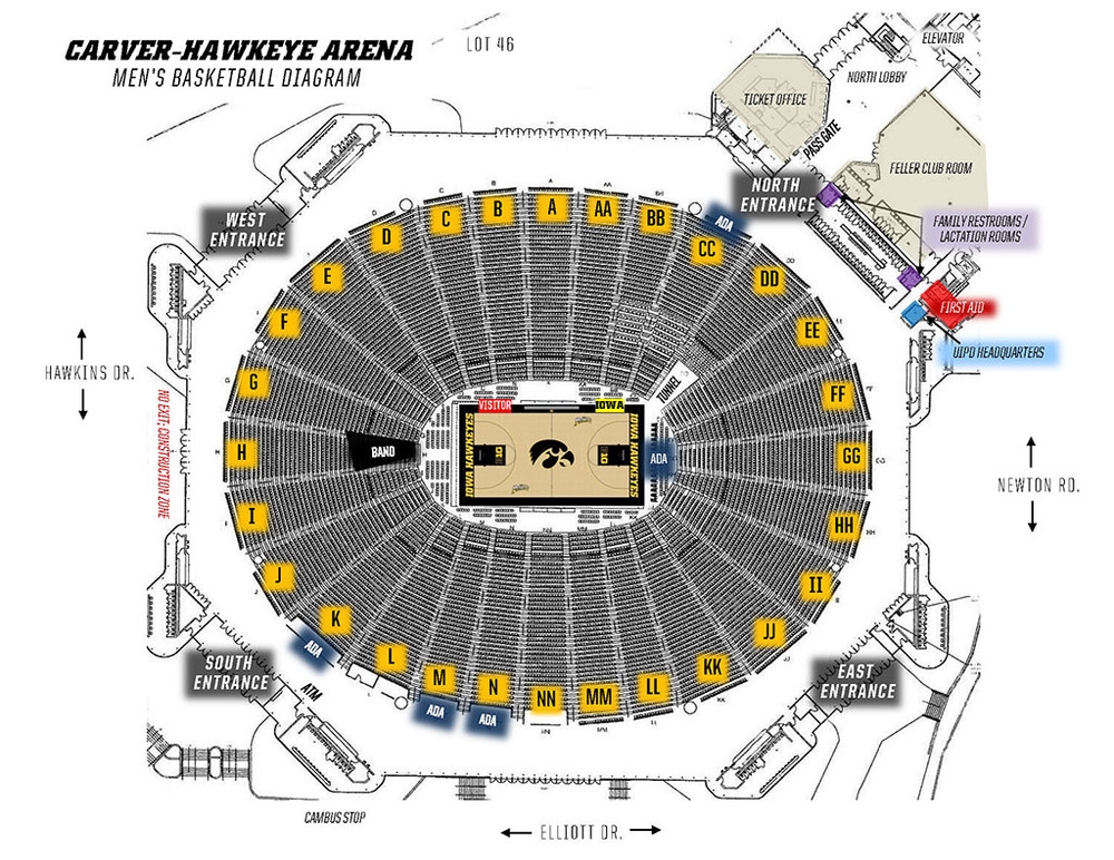 carver hawkeye arena seating chart carver hawkeye arena seating chart