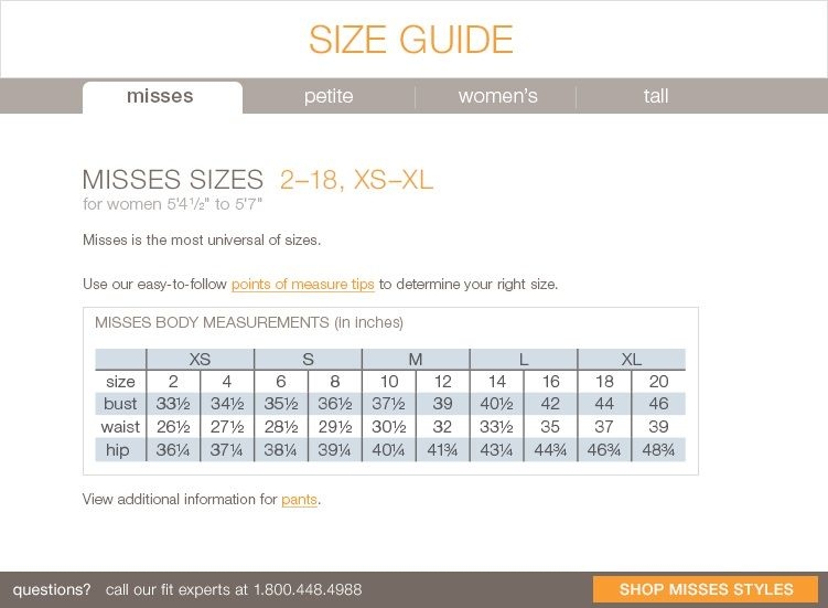 J Jill Size Chart J Jill Size Chart