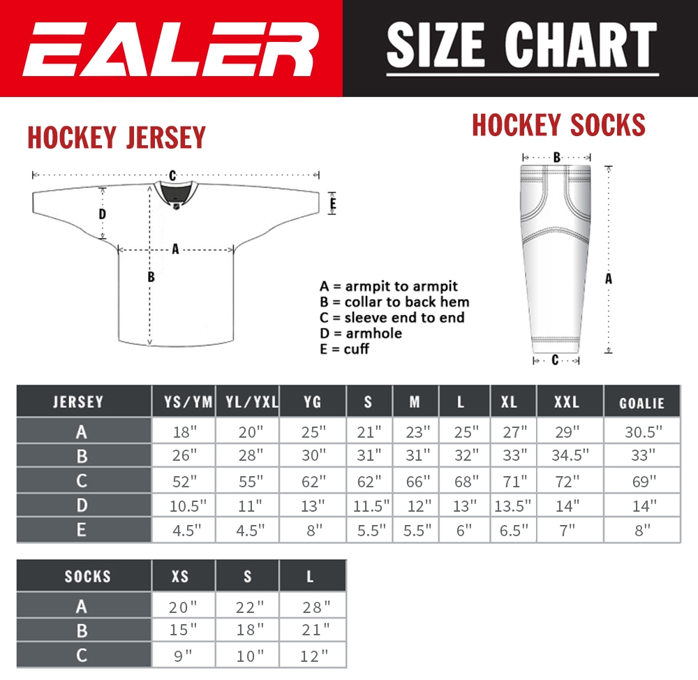 Jersey Sizing Chart Oggsync