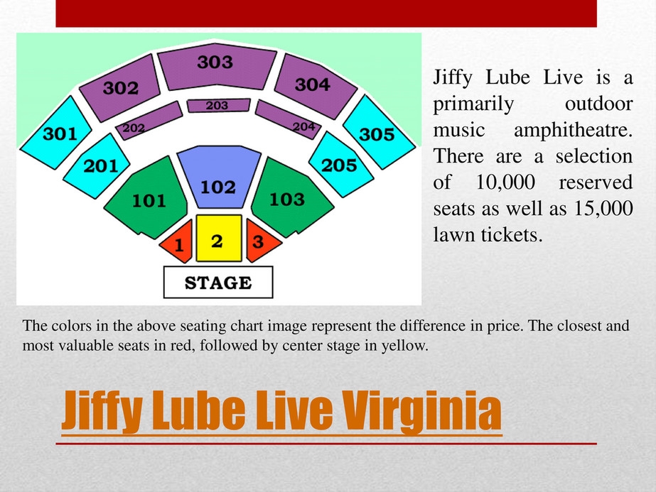 Jiffy Lube Concert Seating Chart