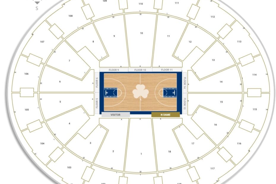 Joyce Center Seating Chart Center Seating Chart