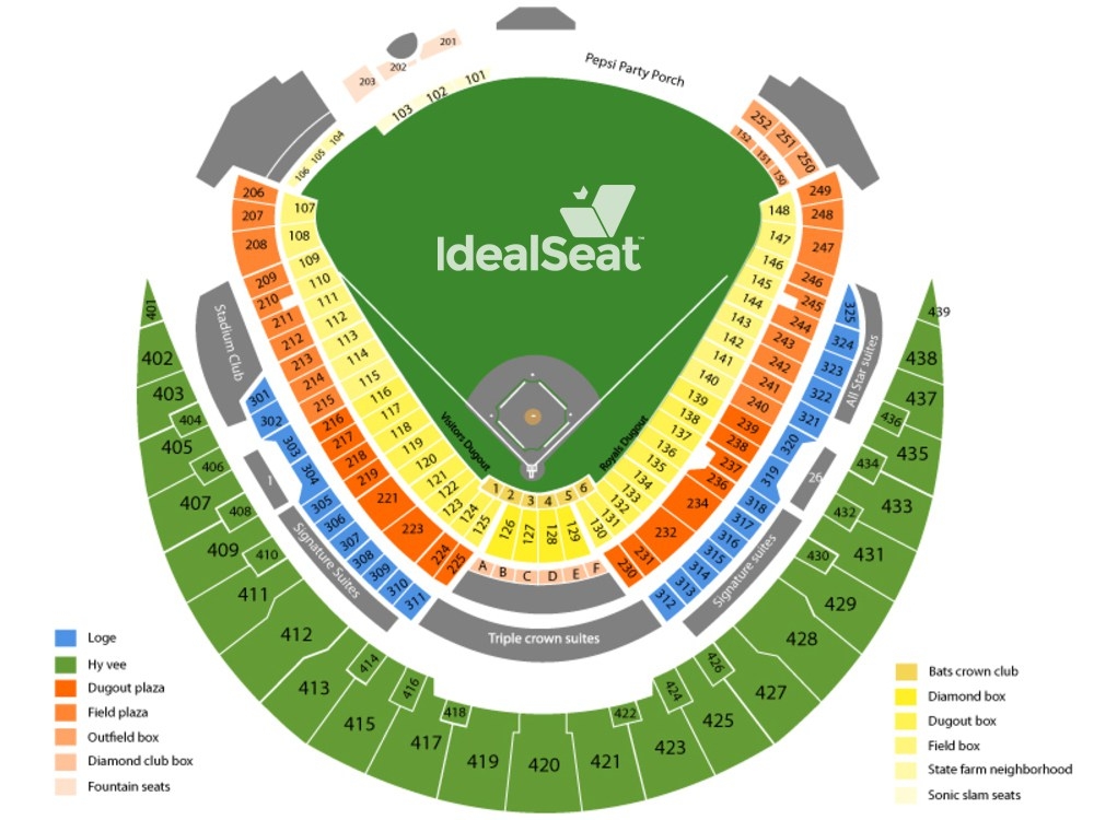 royals seating chart royals seating chart