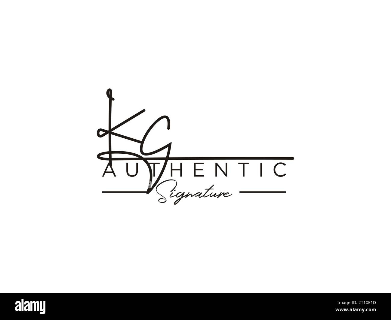 Kc Signature Stock Vector Images Alamy
