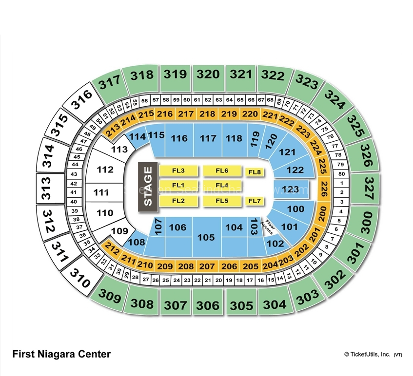 Keybank Arena Interactive Seating Chart Ponasa