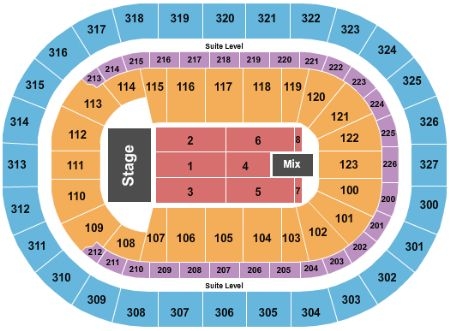 Keybank Center Detailed Seating Chart With Seat Numbers Cabinets Matttroy