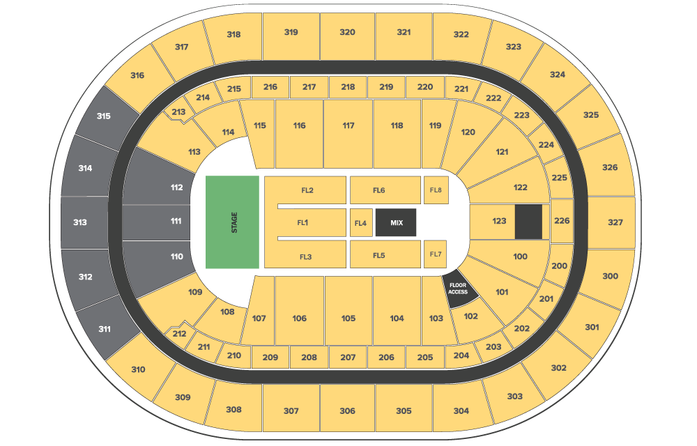 Keybank Center Detailed Seating Chart With Seat Numbers Cabinets Matttroy