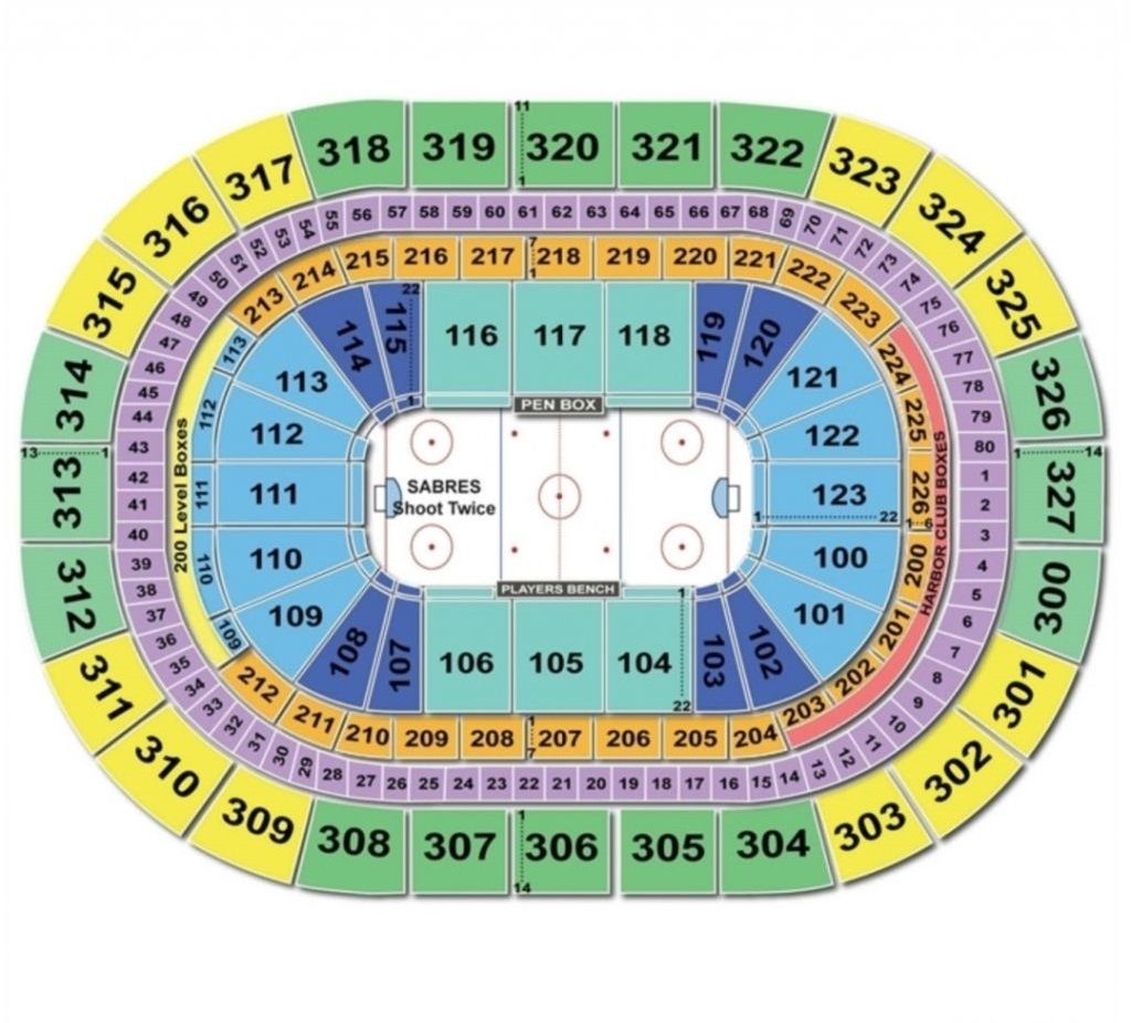 KeyBank Center Seating Chart Guide Buffalo Sabres Arena SeatGraph