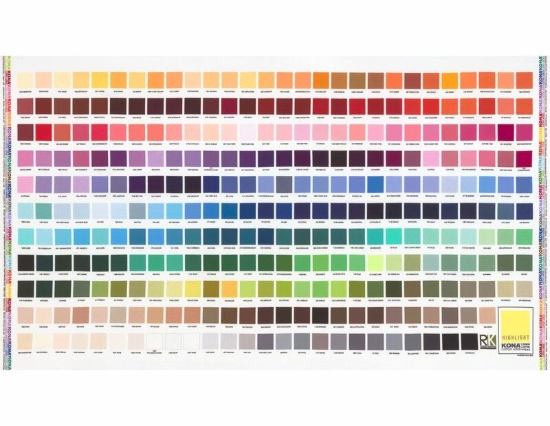 Kona Cotton Colour Chart A Visual Reference Of Charts Chart Master