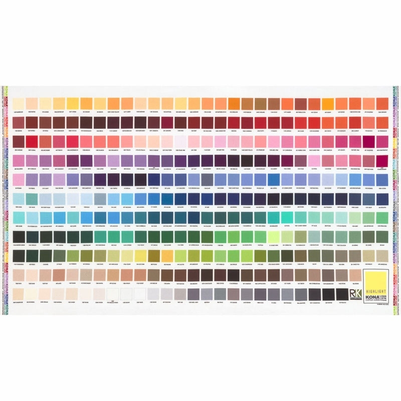 Kona Cotton Colour Chart A Visual Reference Of Charts Chart Master