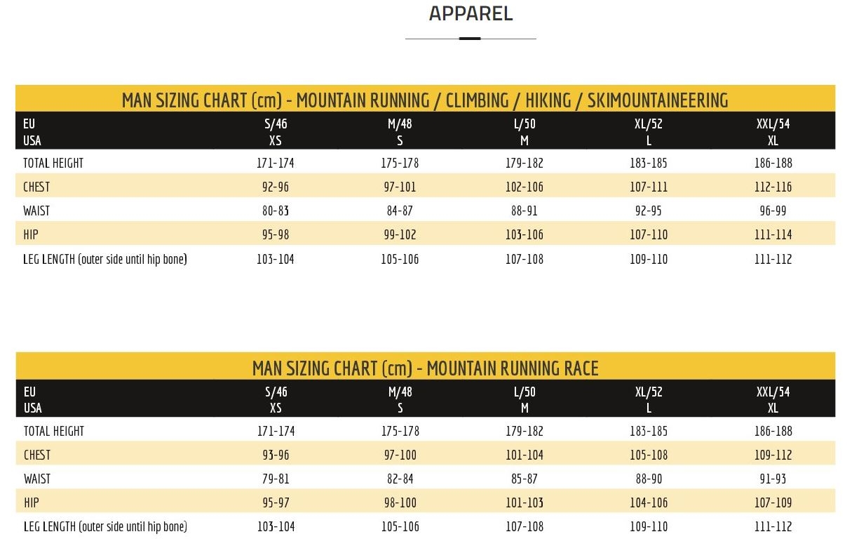 La Sportiva Shoe Size Chart
