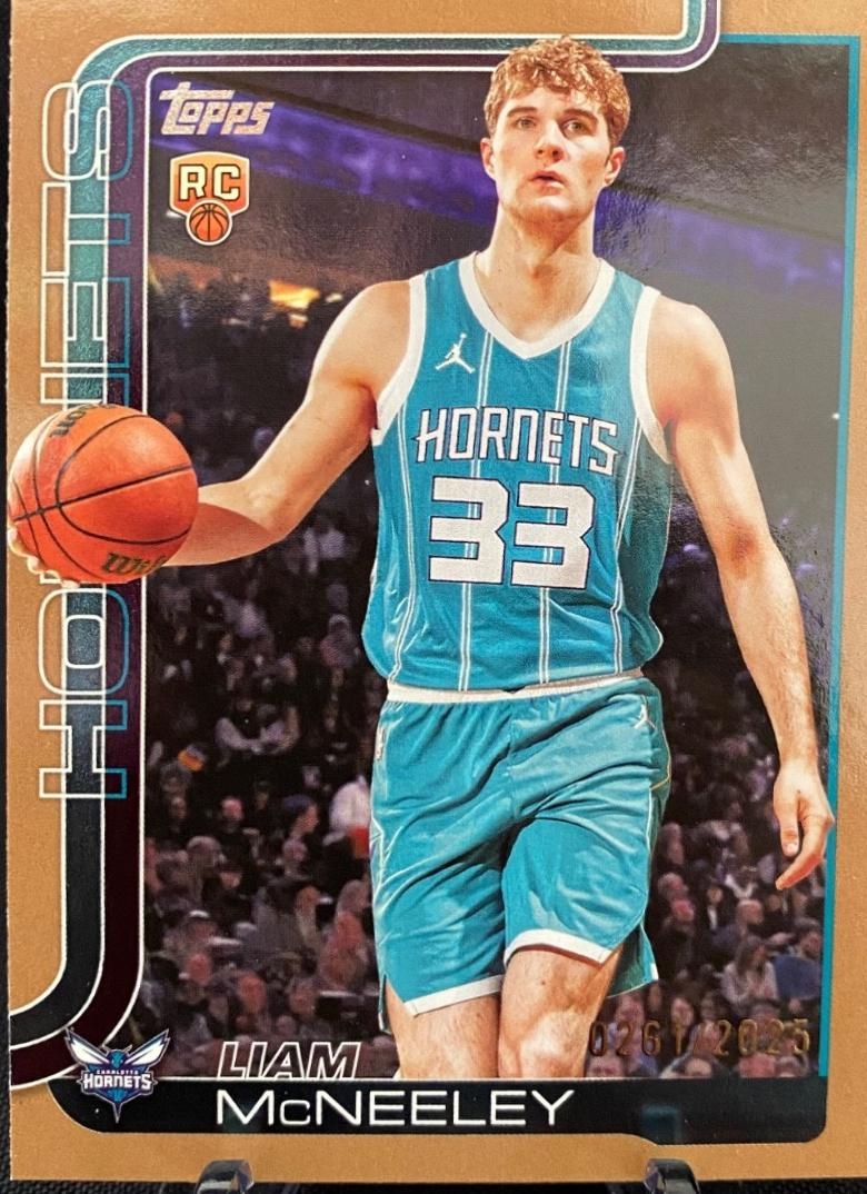 Liam McNeeley Gold 229 Prices 2025 Topps Basketball Cards Liam McNeeley Gold 229 Prices 2025 Topps Basketball Cards