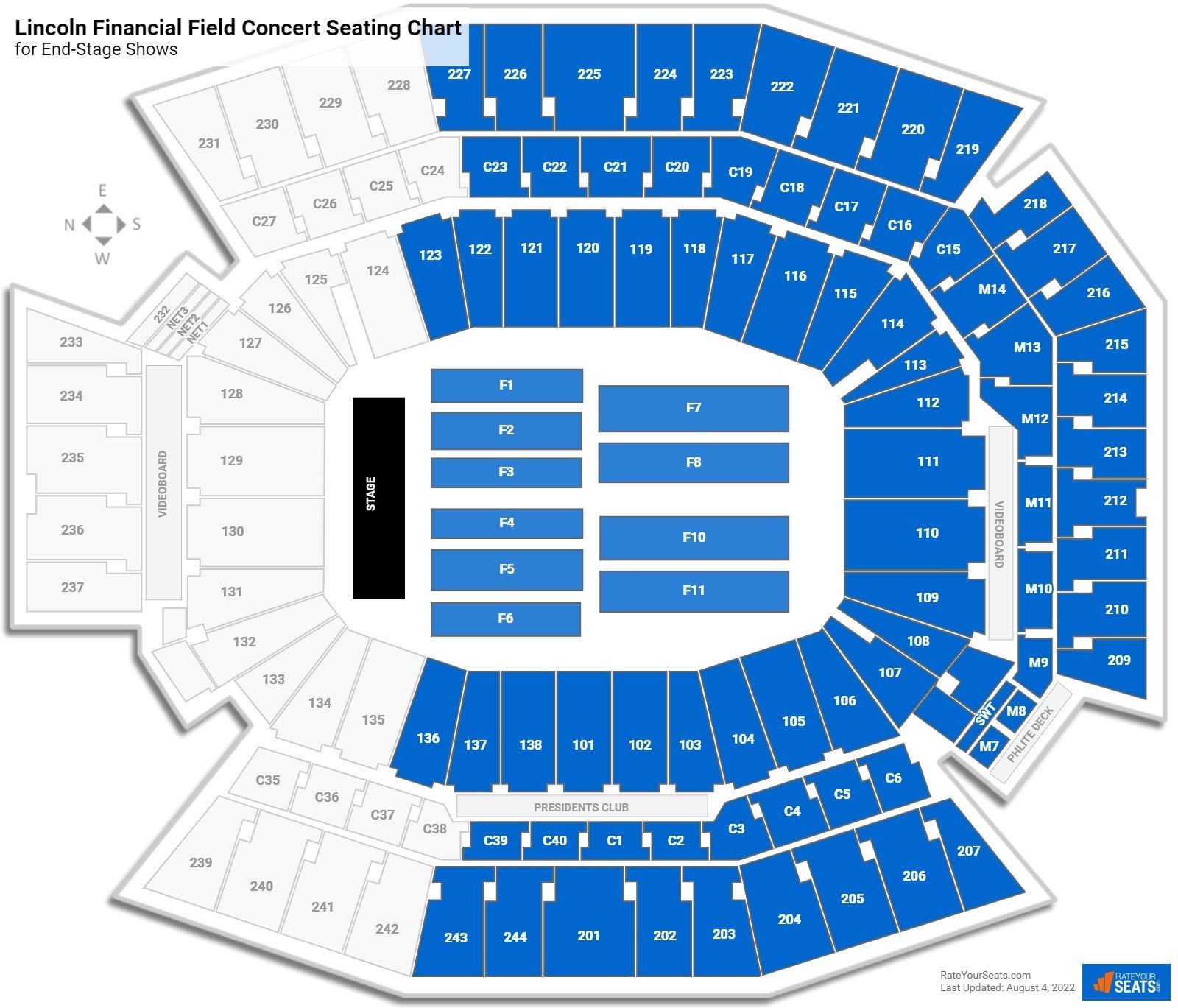 Lincoln Financial Field Seating Charts RateYourSeats