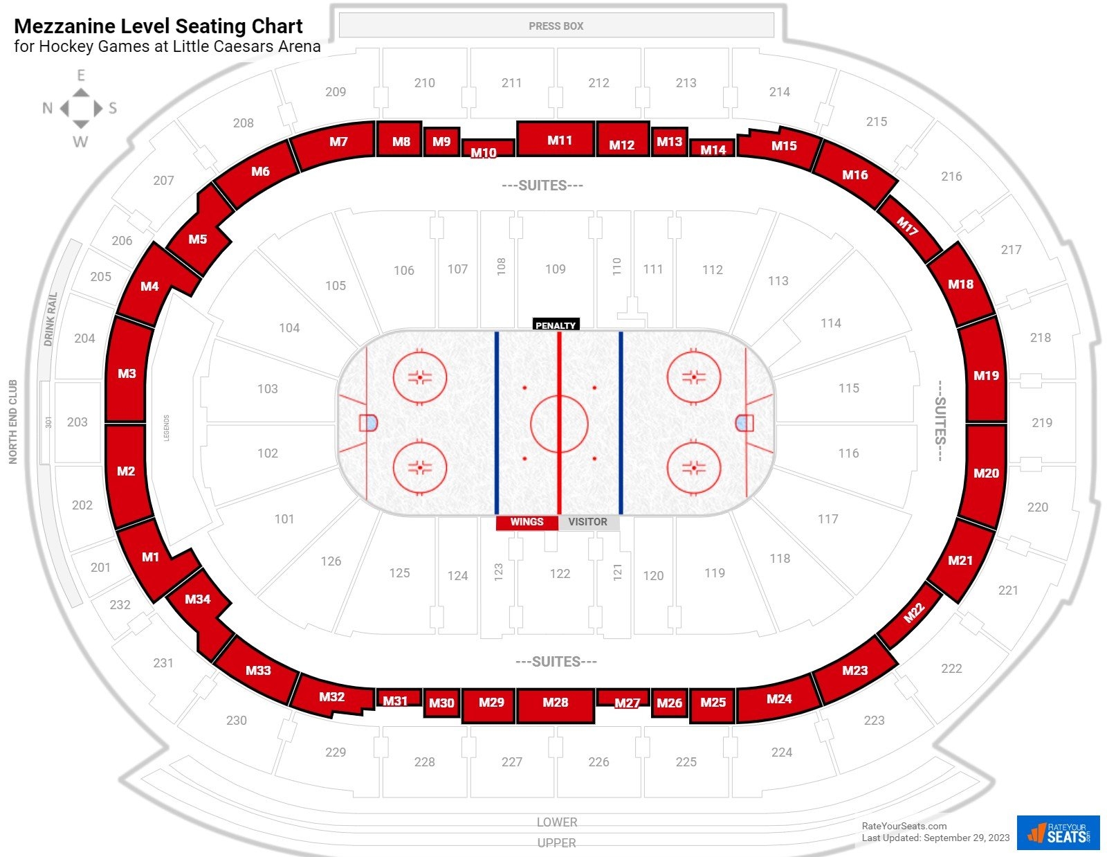 Little Caesars Arena Seating Cabinets Matttroy