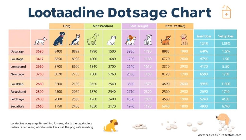 Loratadine Dosage For Dogs Chart Safe Allergy Relief