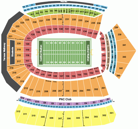Louisville Cardinal Stadium Seating Chart Ponasa