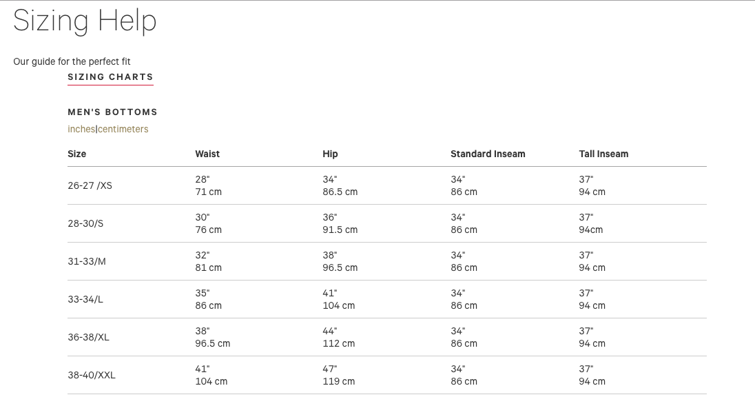 Lululemon Jacket Size Chart Lululemon Size Chart Jacket