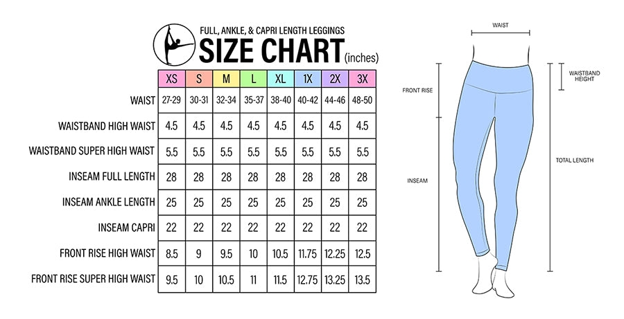 Lululemon Legging Size Conversion Chart