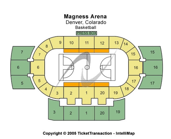 Magness Arena Seating Chart Magness Arena Seating Chart