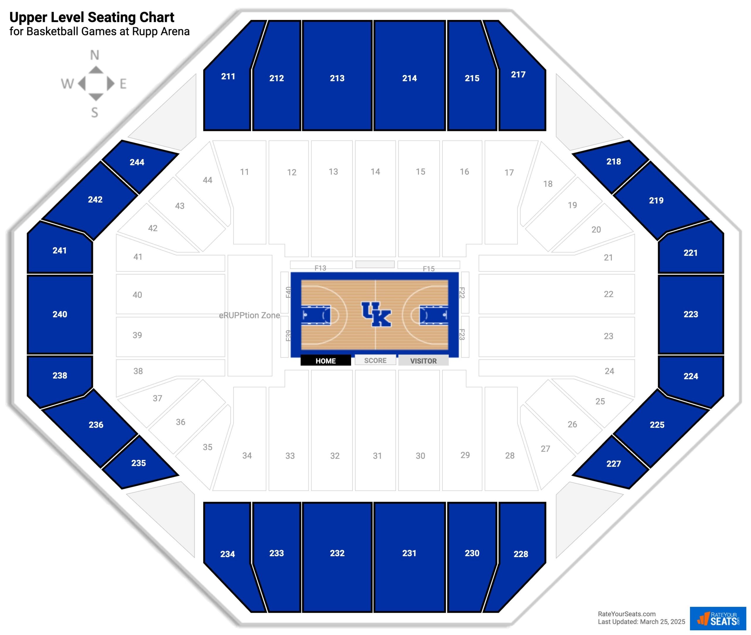 Map Of Rupp Arena Seating