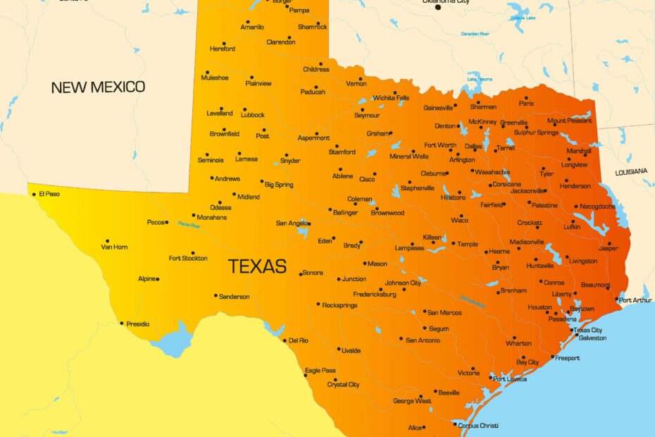 Map Of Texas