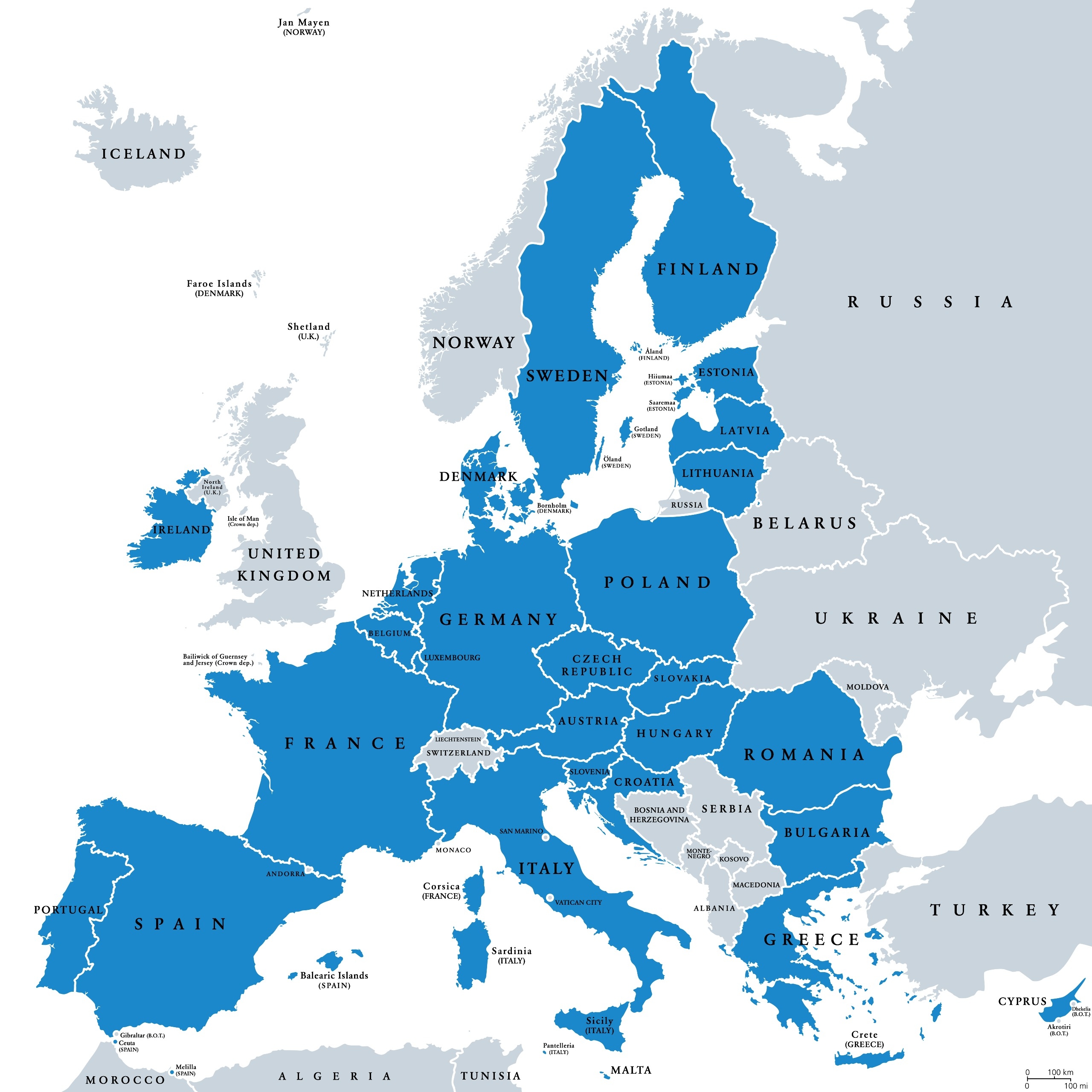 Map Of The European Union Mappr