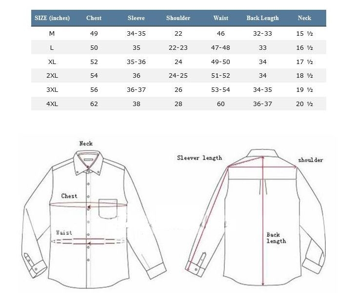 Men 39 s Button Down Shirt Size Chart Livin Tournament Oregon A