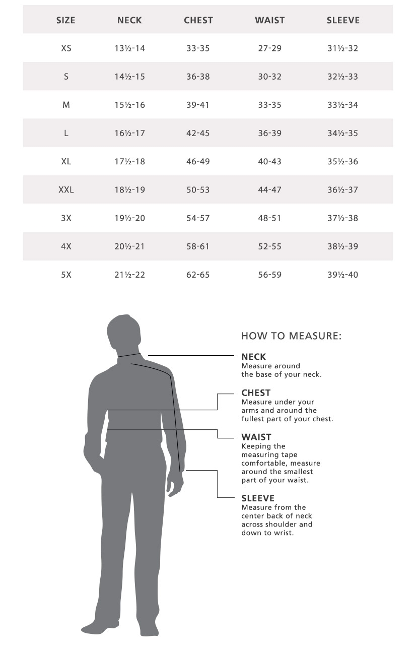 Men 39 s Clothing Sizes Chart At Dorothy Ledford Blog