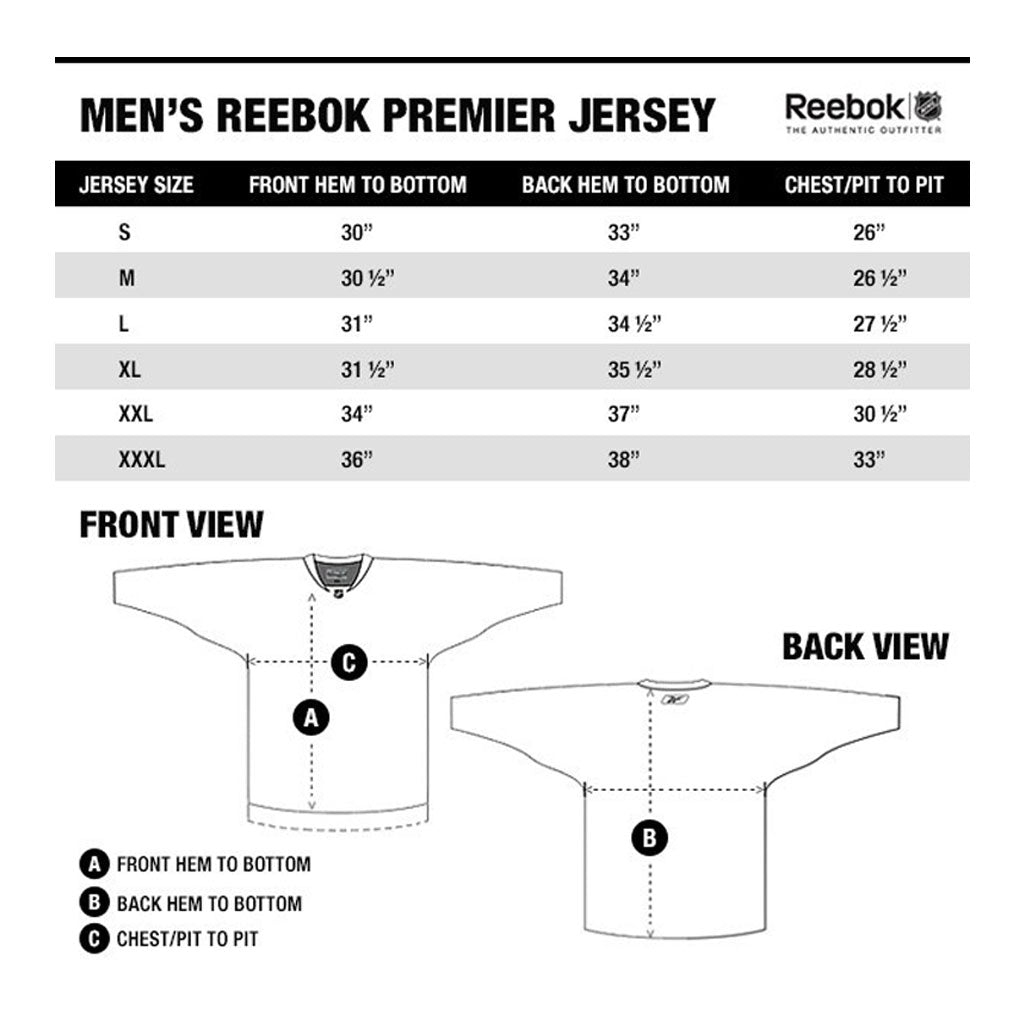 Men 39 s Nhl Jersey Size Chart At Austin Clow Blog