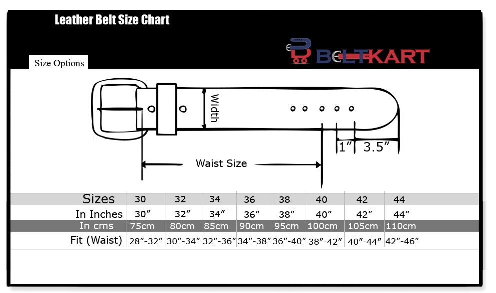 belt size chart men belt size chart men