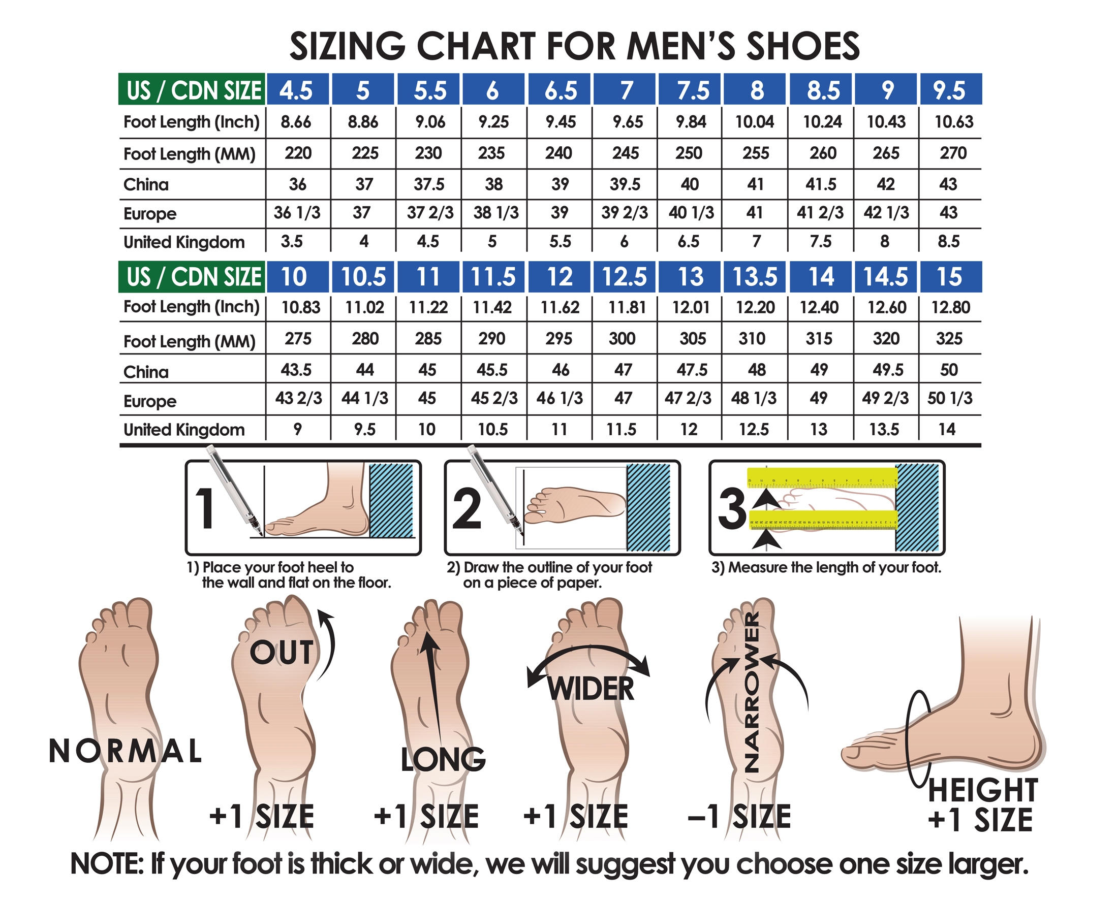Mens Foot Measurement Printable Shoe Sizing Chart Free Printable Charts
