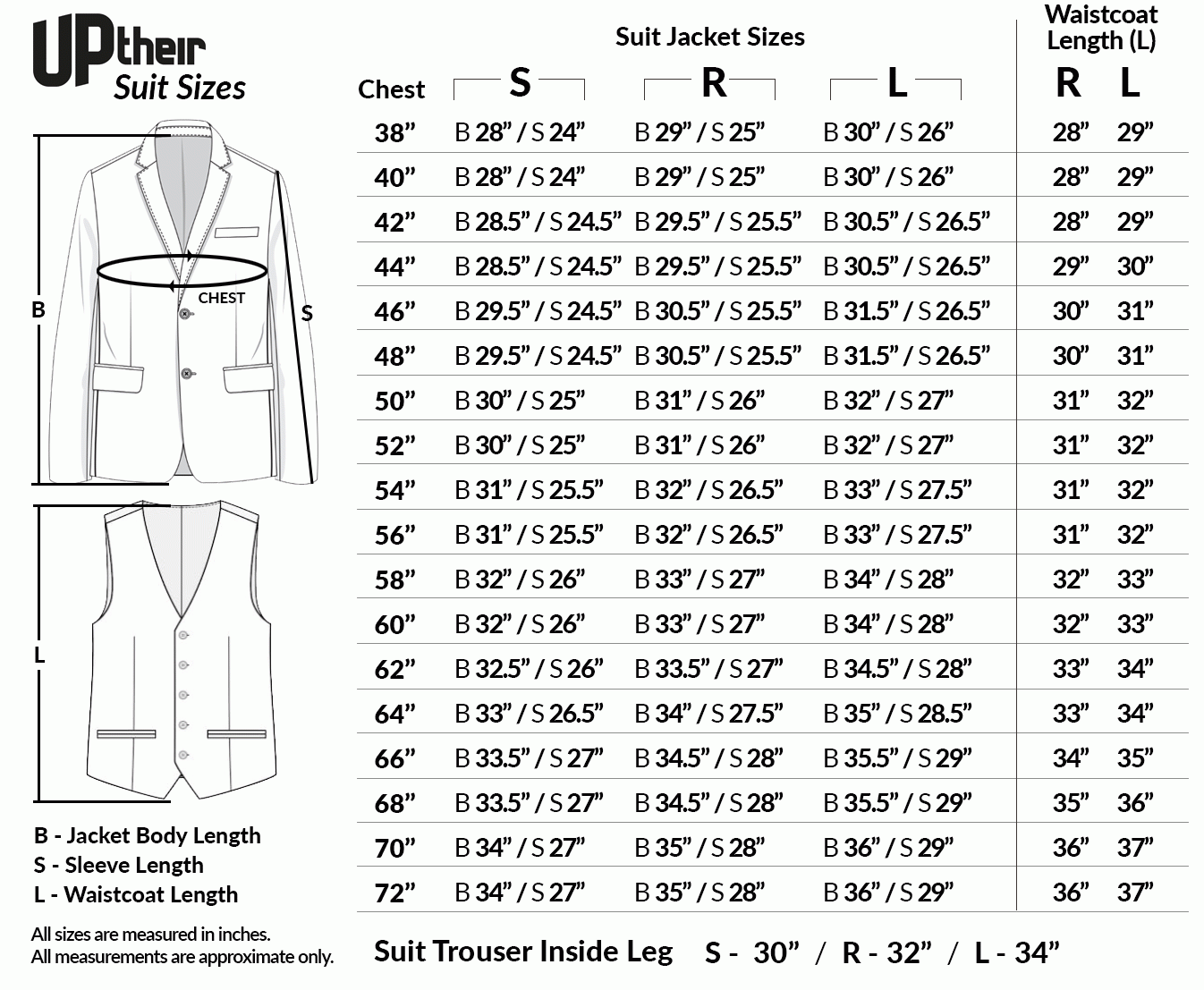 Mens Suit Jacket Size Chart Us At Albina Giese Blog