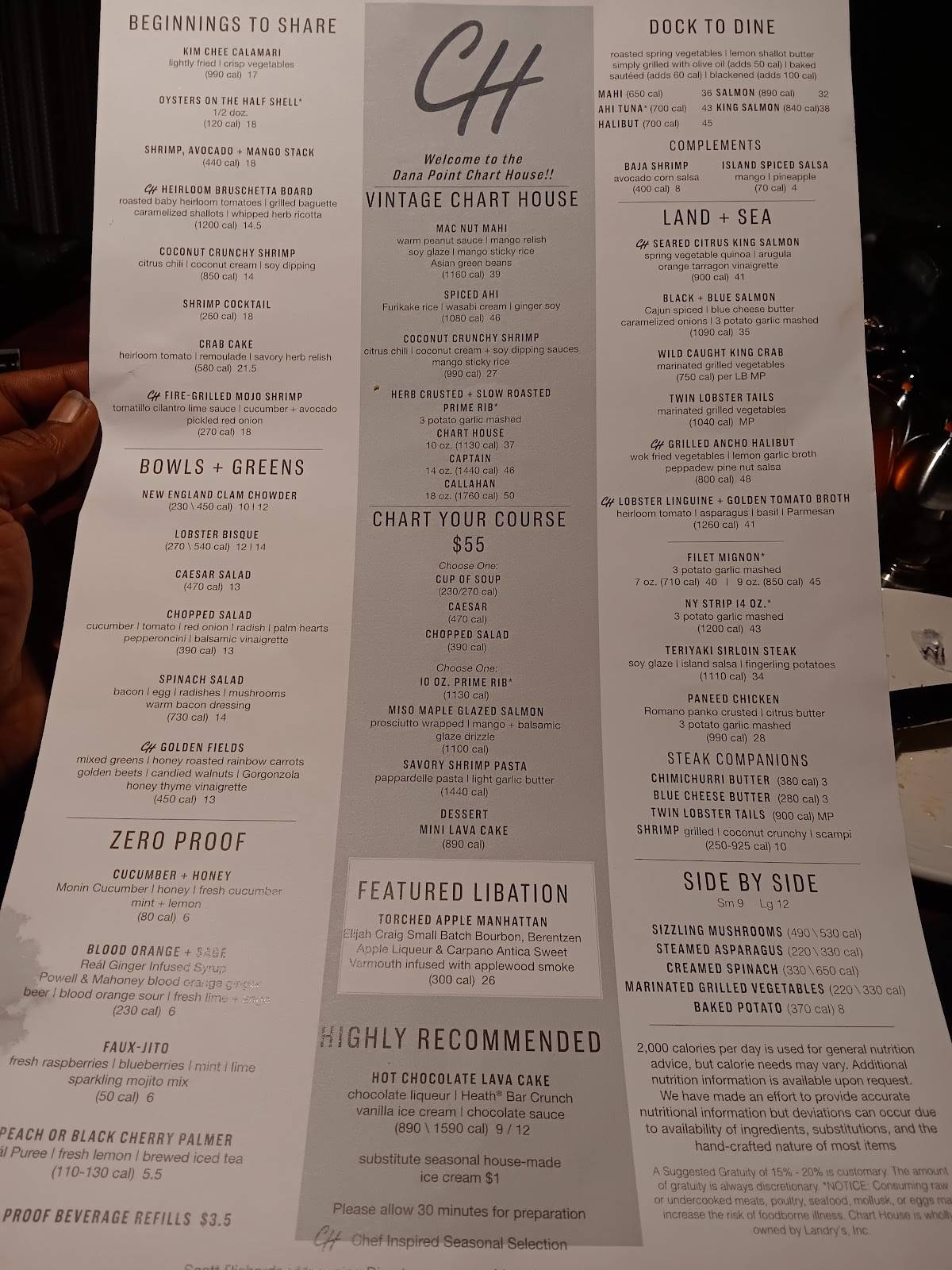 chart house menu dana point chart house menu dana point
