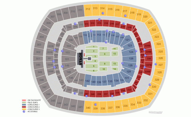 Metlife Concert Seating Chart Metlife Concert Seating Chart