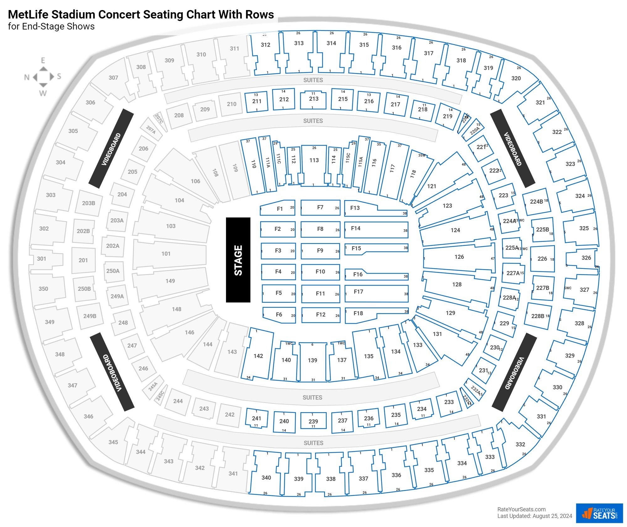 MetLife Stadium Seating Charts RateYourSeats