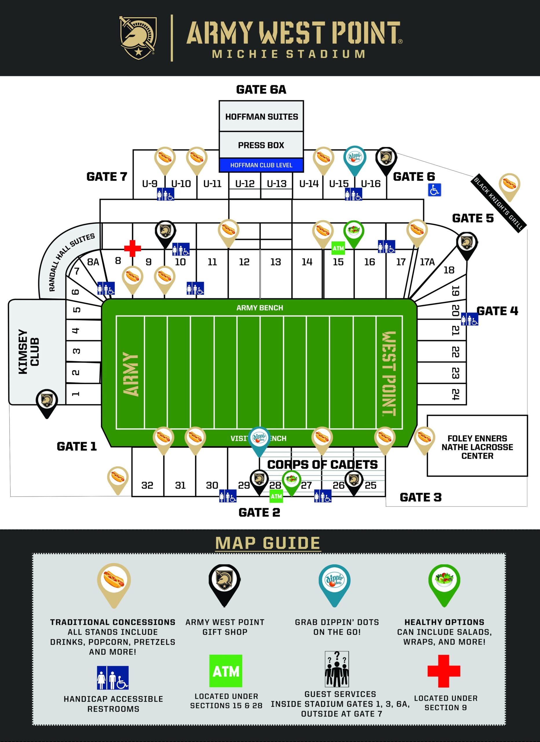 Michie Stadium Seating Chart With Seat Numbers Portal posgradount edu pe