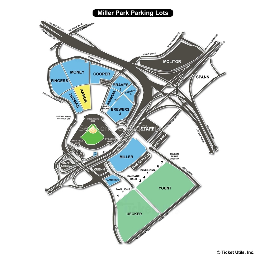 Miller Park Milwaukee WI Seating Chart View
