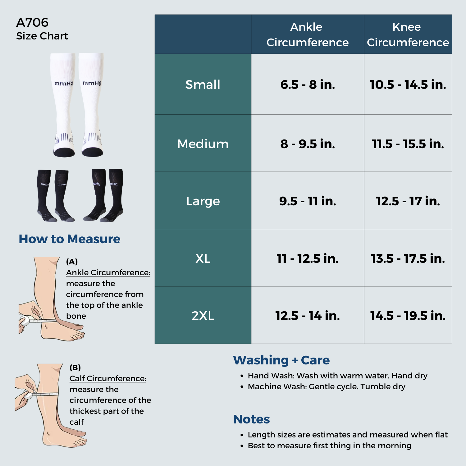 MmHg Athletic Sports Compression Socks 20 30mmHg A706