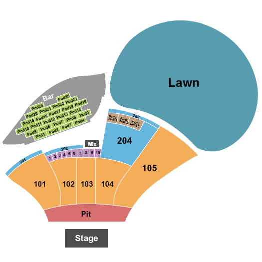Moody Amphitheater Seating Chart For All Events